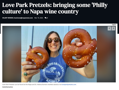 One Dozen Pretzels + Mustard Package from Love Park Pretzels