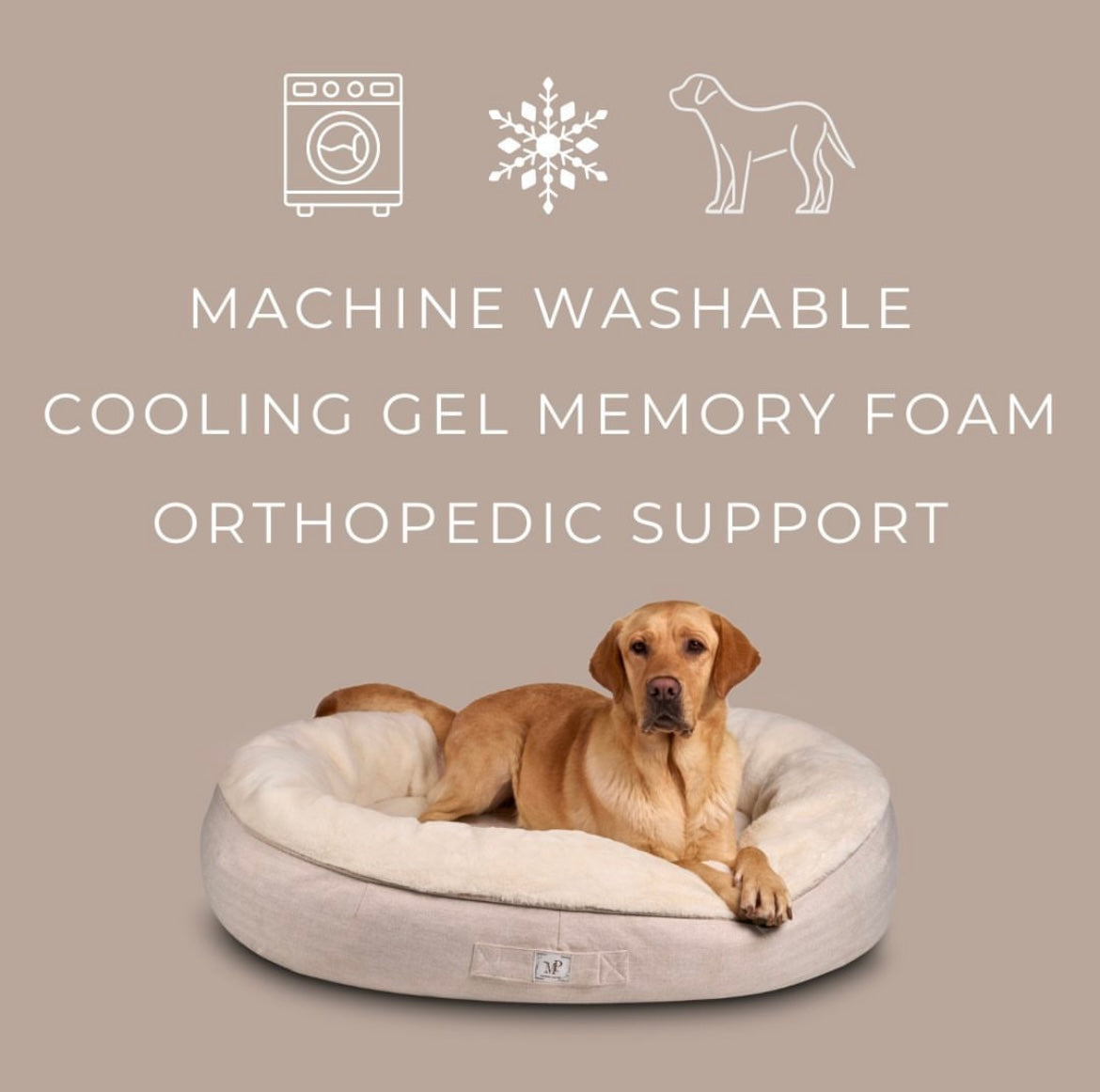 Madison Portier Luxury Orthopedic Support Dog Bed - LARGE