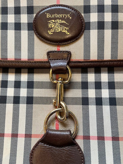 Vintage Burberry Clutch with Gold Hardware