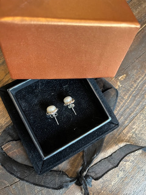 Graham Jewlers Faux Pearl Pierced Earrings