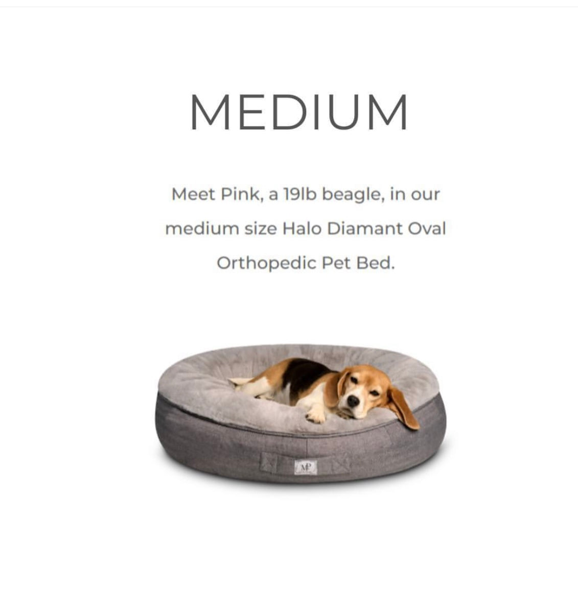Madison Portier Luxury Orthopedic Support Dog Bed - MEDIUM