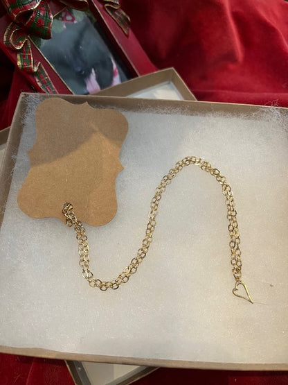 Gold-Plated Heart Pendant Necklace by Ruby-Lynne Richardson